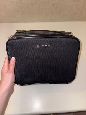 Sephora Black Makeup Box/Bag with Handel